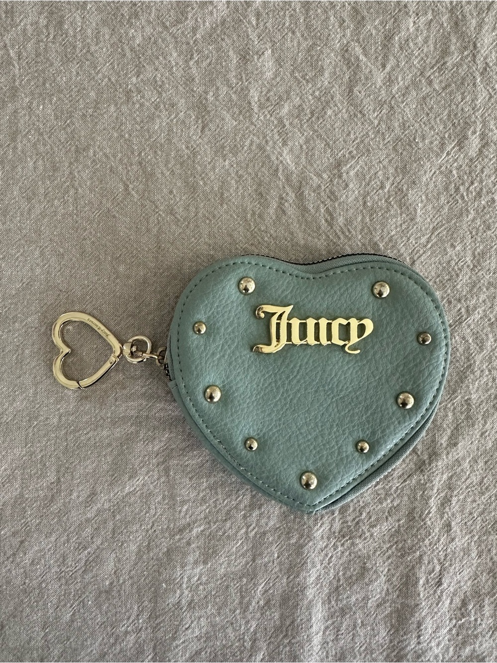 Juicy Couture Heart Coin Pouch - Sage